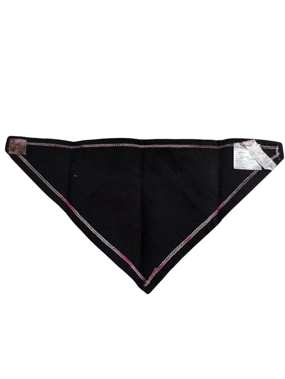 NWOT Tie-Dye Triangle Pet Bandana / Baby Bandaid Bib in Pink And Black